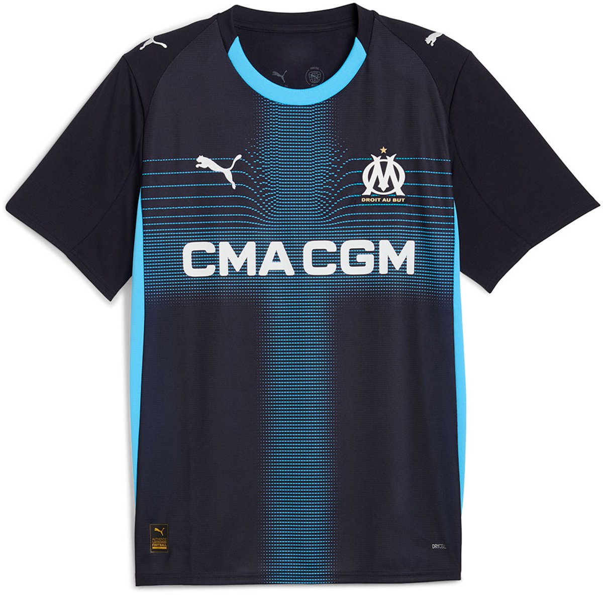 Puma Olympique Marseille 25/26 Replica Weg T-shirt Met Korte Mouwen Blauw M Man