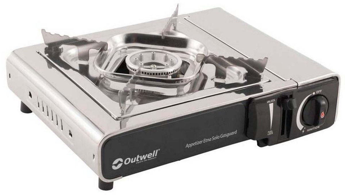 Outwell Appetizer Solo Gasguard Gascampingkeuken Zilver