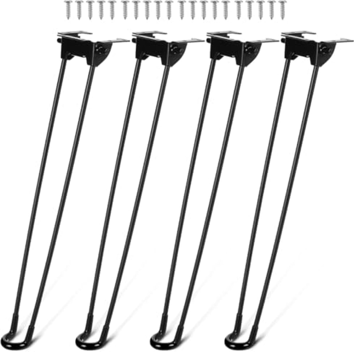 Inklapbare metalen tafelpoten - Set van 4 voor stevige steun