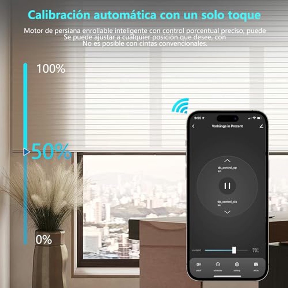 Wifi-rolluikschakelaars met percentagefunctie - Slimme rolluikschakelaar compatible met Alexa en Google Home