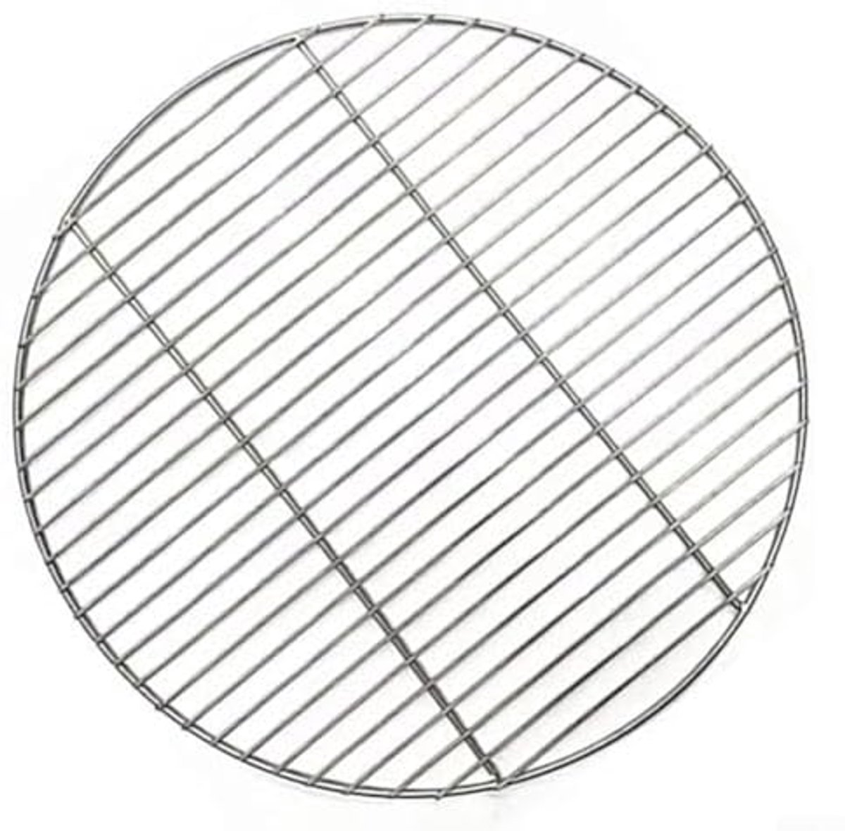 Rond roestvrij stalen grillrooster 38 cm voor BBQ, camping en picknick