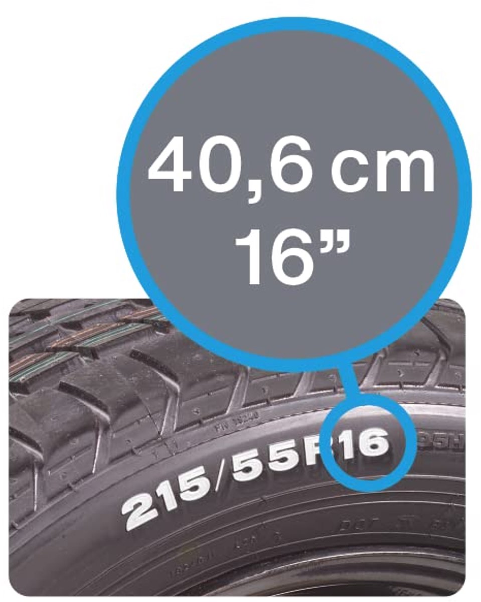 Wieldoppen Set van 4 - 16 Inch
