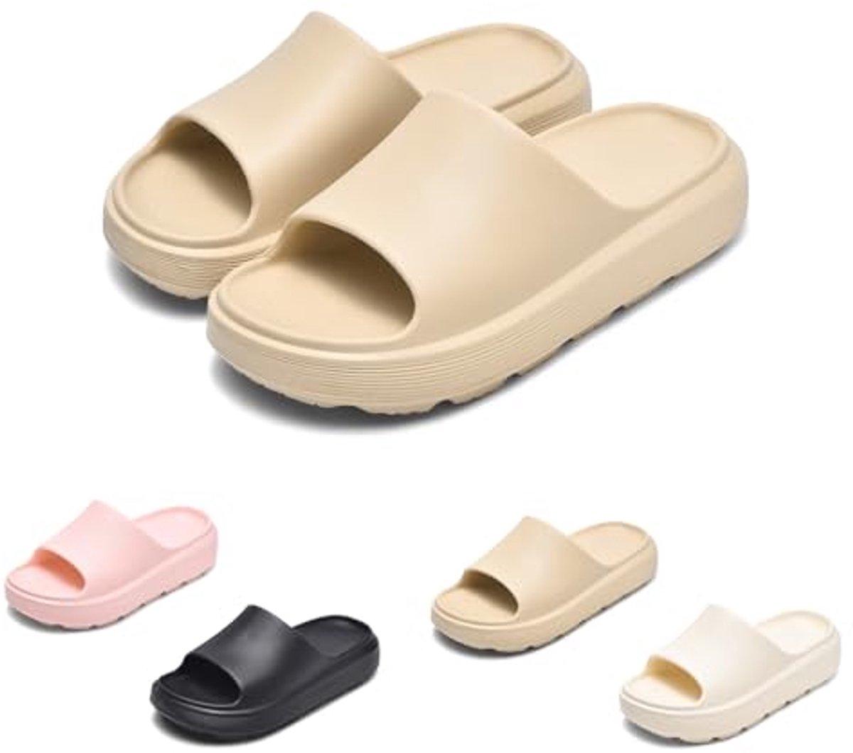Anti-slip Zwarte Badschoenen voor Heren en Dames - Comfortabele Zomerse Sandalen