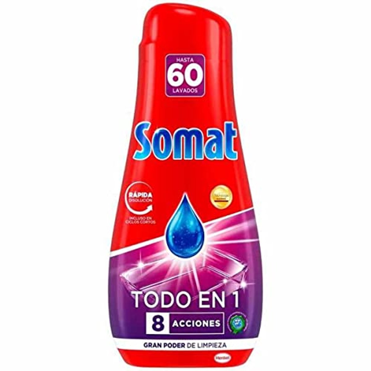 Vaatwastabletten All-in-1 Gel voor 60 Wasbeurten - 1,08 L