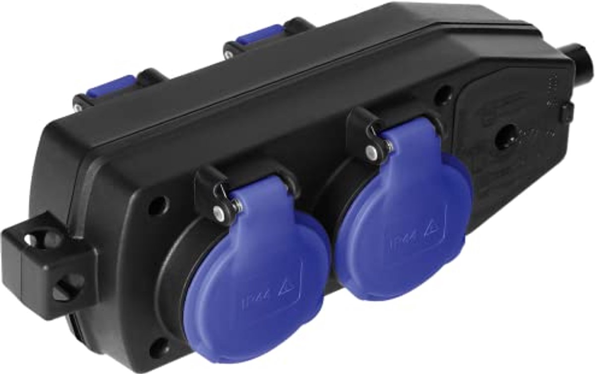 Hermetische Powerstrip met 4 Stopcontacten - Schokbestendig IP44