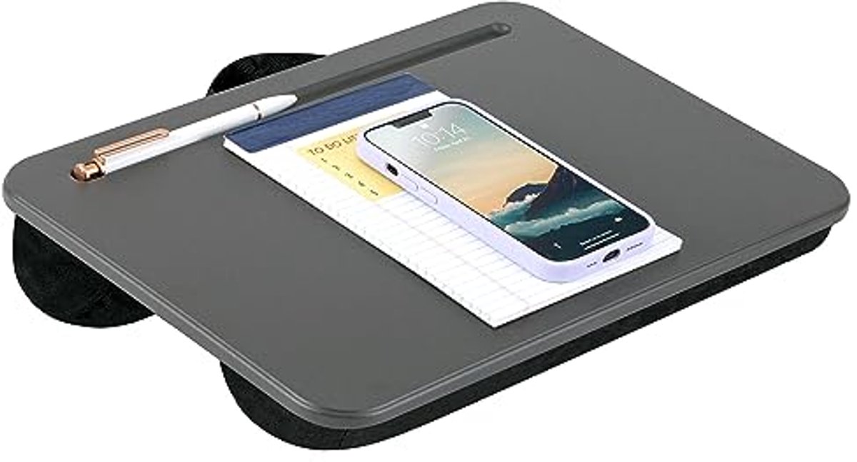 Compact Lap Desk Houtskool tot 15 inch voor Thuis en Op School