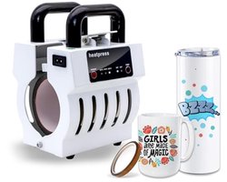 Mini Mokkenpers Machine voor Sublimatie - Geschikt voor 10 tot 15 oz Mok