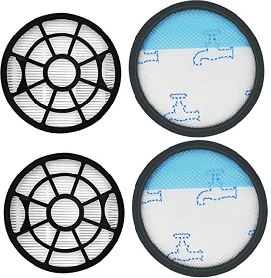 4 Stuks Stofzuigerfilters Compatibel met Rowenta Swift Power Cyclonic