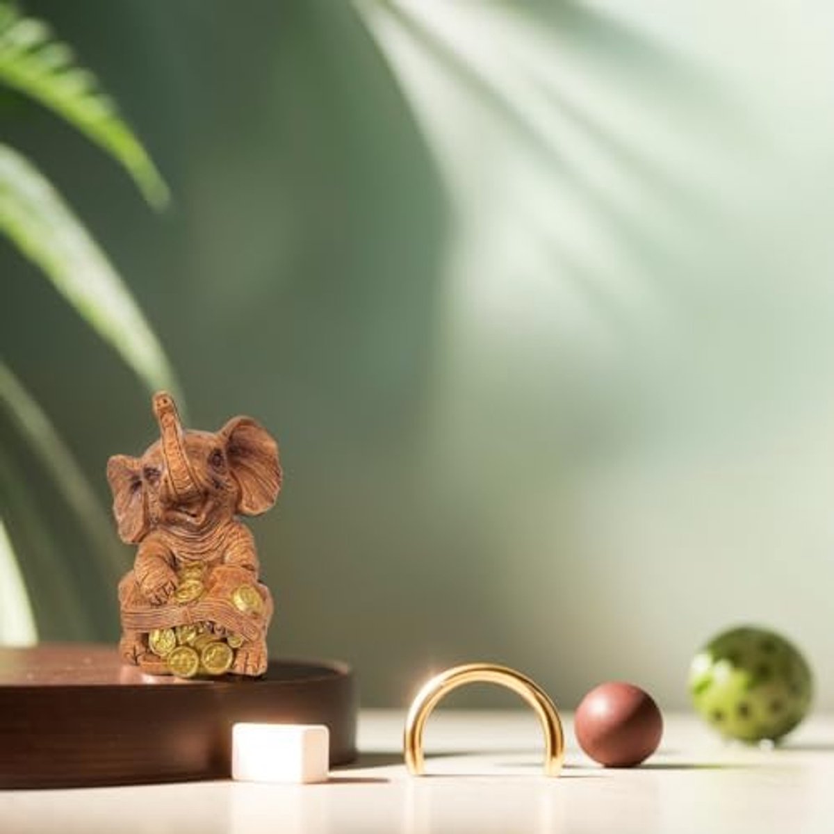 Feng Shui Olifant Beeldje voor Rijkdom en Geluk in Huis en Kantoor