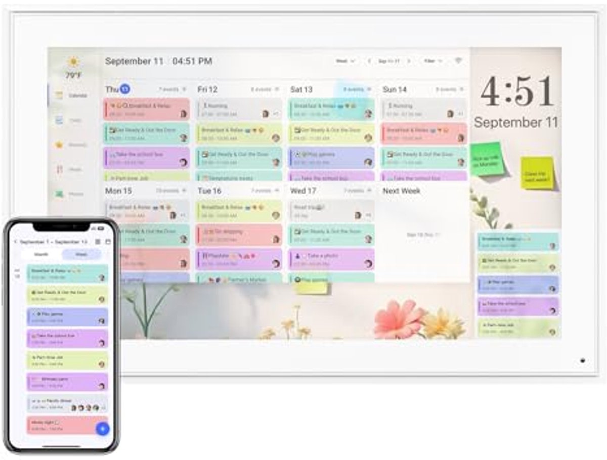 Digitale kalender 15,6 inch met touchscreen - slimme planner - Digitale - €1.114,04