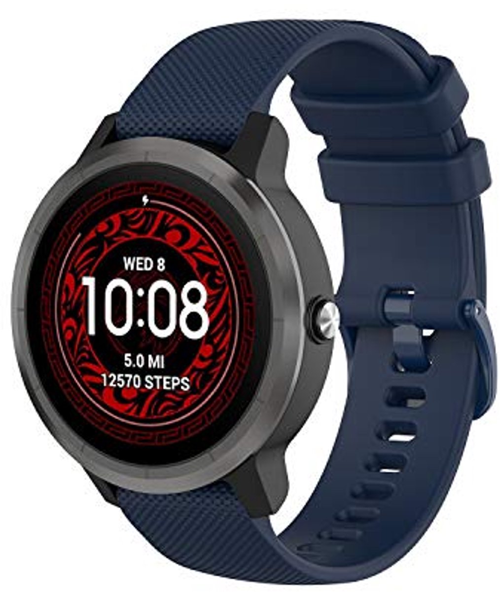 20 mm Sport Armband voor Smartwatches - Silicone Vervangband