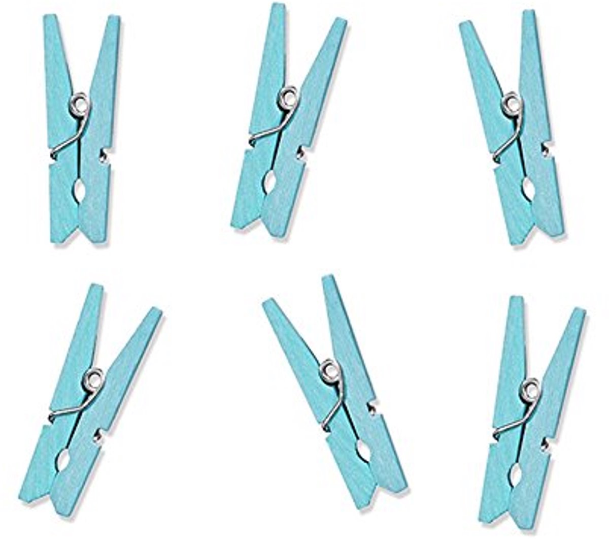 Set van 20 mini-wasknijpers voor doopgeschenken - blauw