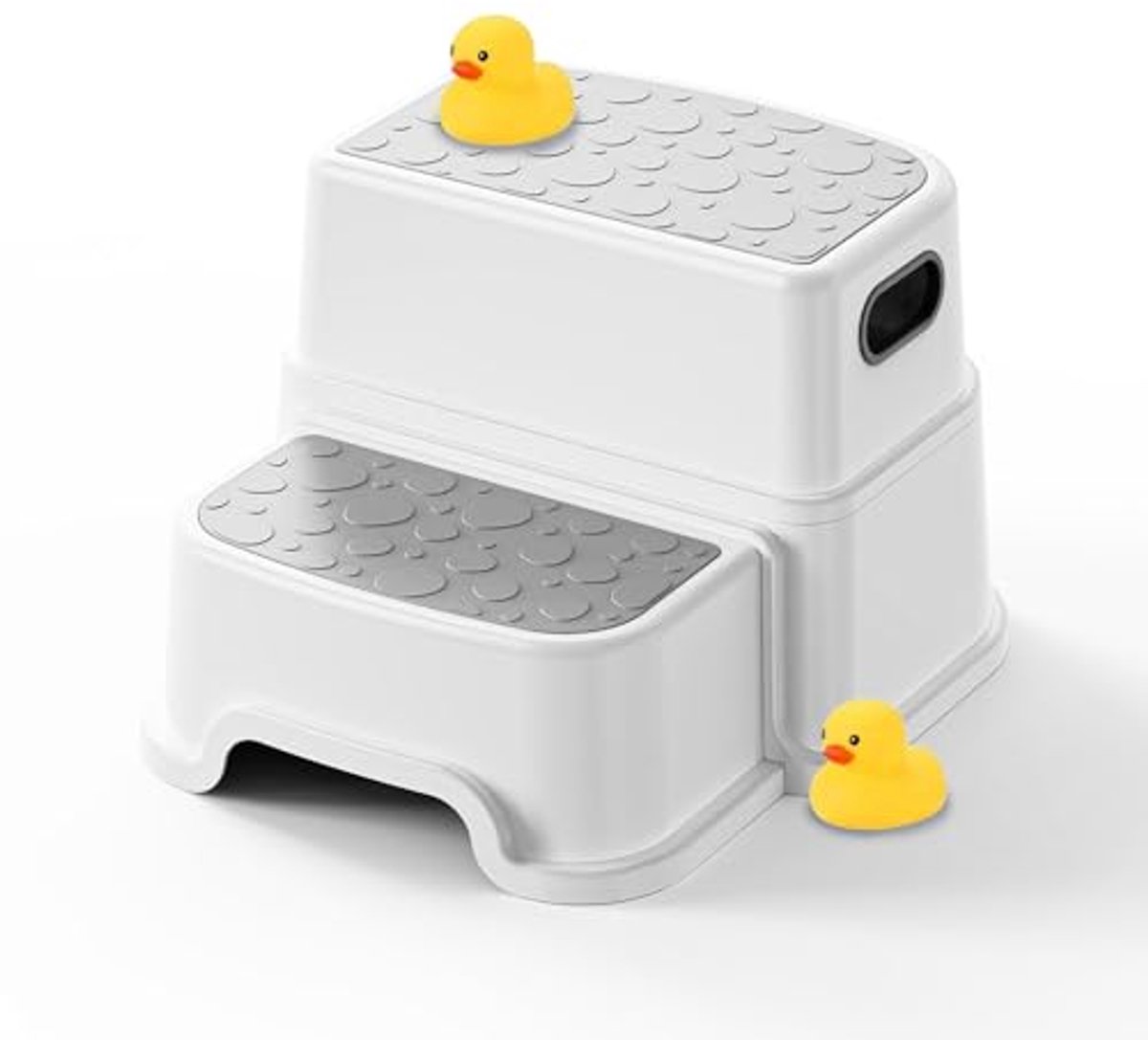 Image of 2-staps kruk voor peuters - Antislip opstapkruk voor badkamer en keuken (9,5 inch)