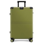 ONYX Hybrid Pro Check-in Koffer Medium 70 Liter - Gerecycled Polycarbonaat en Ritsloos Design - Reiskoffer met TSA slot en Spinner wielen - Olive Green