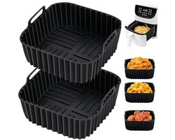 Herbruikbare Siliconen Vorm voor Airfryer - 20 x 20 cm - 2 Stuks