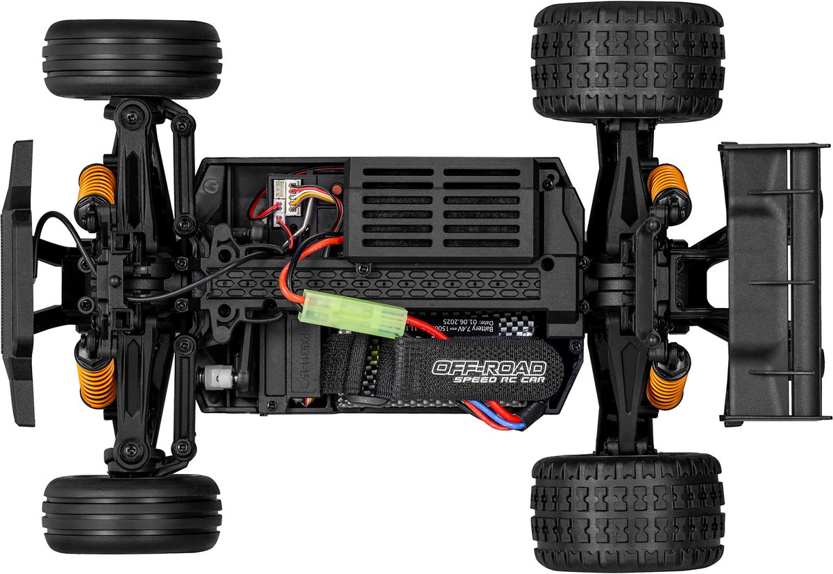 Overmax X-Horizon RC Auto 4x4 – 30 km/u – LED Verlichting, Dubbele Accu tot 40 min, Vering, Lage Bodemvrijheid, 2 Carrosserieën, Achterwielsteun, Digitale Connectie – Offroad Racewagen voor Kinderen & Volwassenen – Bestuurbare Auto — afbeelding 18