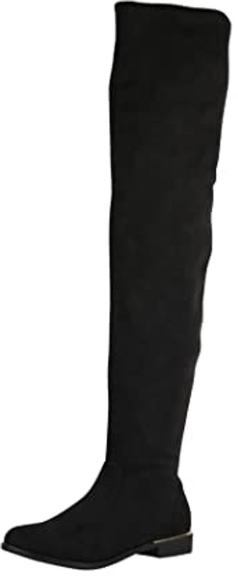 Caprice Overknee laarzen - black stretch/zwart
