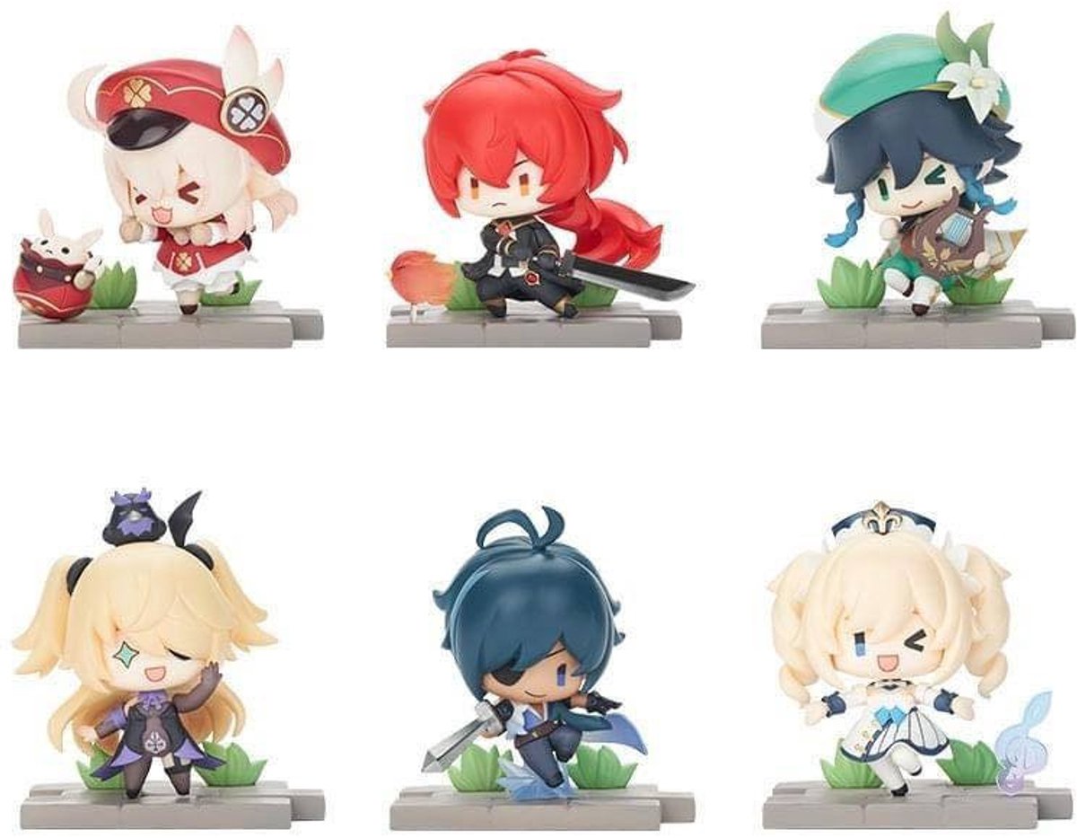 Genshin Impact Battle Scene Series Trading Figure Mondstadt Edition 5 cm (Price per figure)