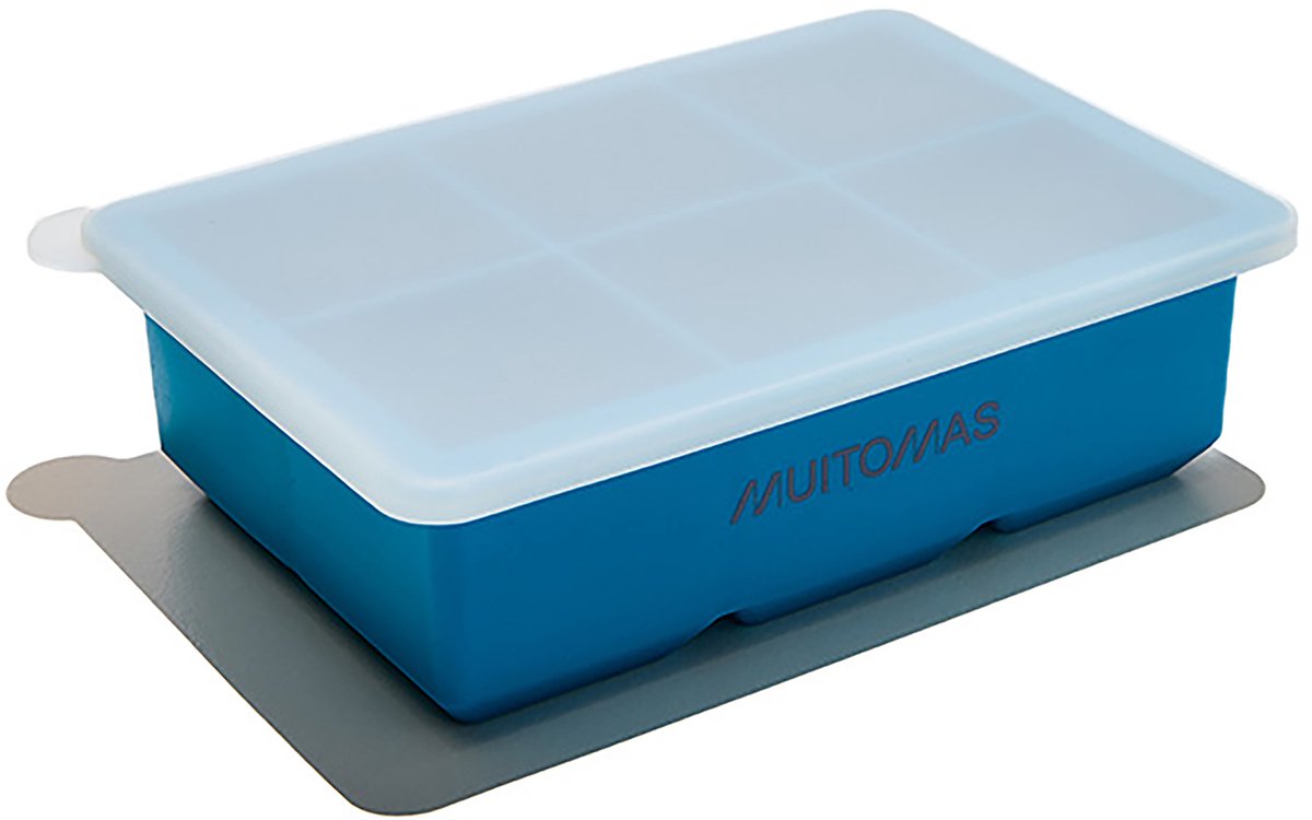 Muitomas IJsblokjesvorm Silicone - Stijlvol design - Duurzaam & herbruikbaar - Blauw