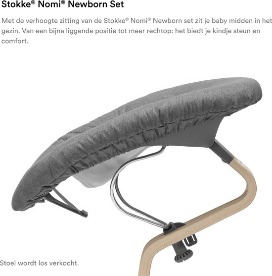 Stokke Nomi Newborn Set Grey Grey Sand van Stokke — afbeelding 3
