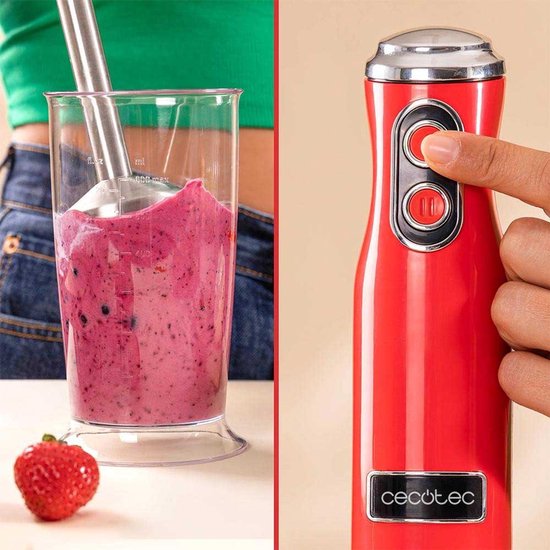 Cecotec Retro Staafmixer 1200 W Rood van Cecotec — afbeelding 4
