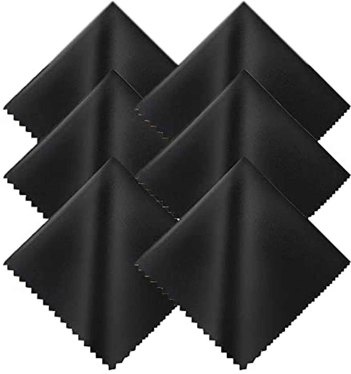 Microvezel brillenpoetsdoeken 6-pack – Schermreiniger voor brillen en tablets