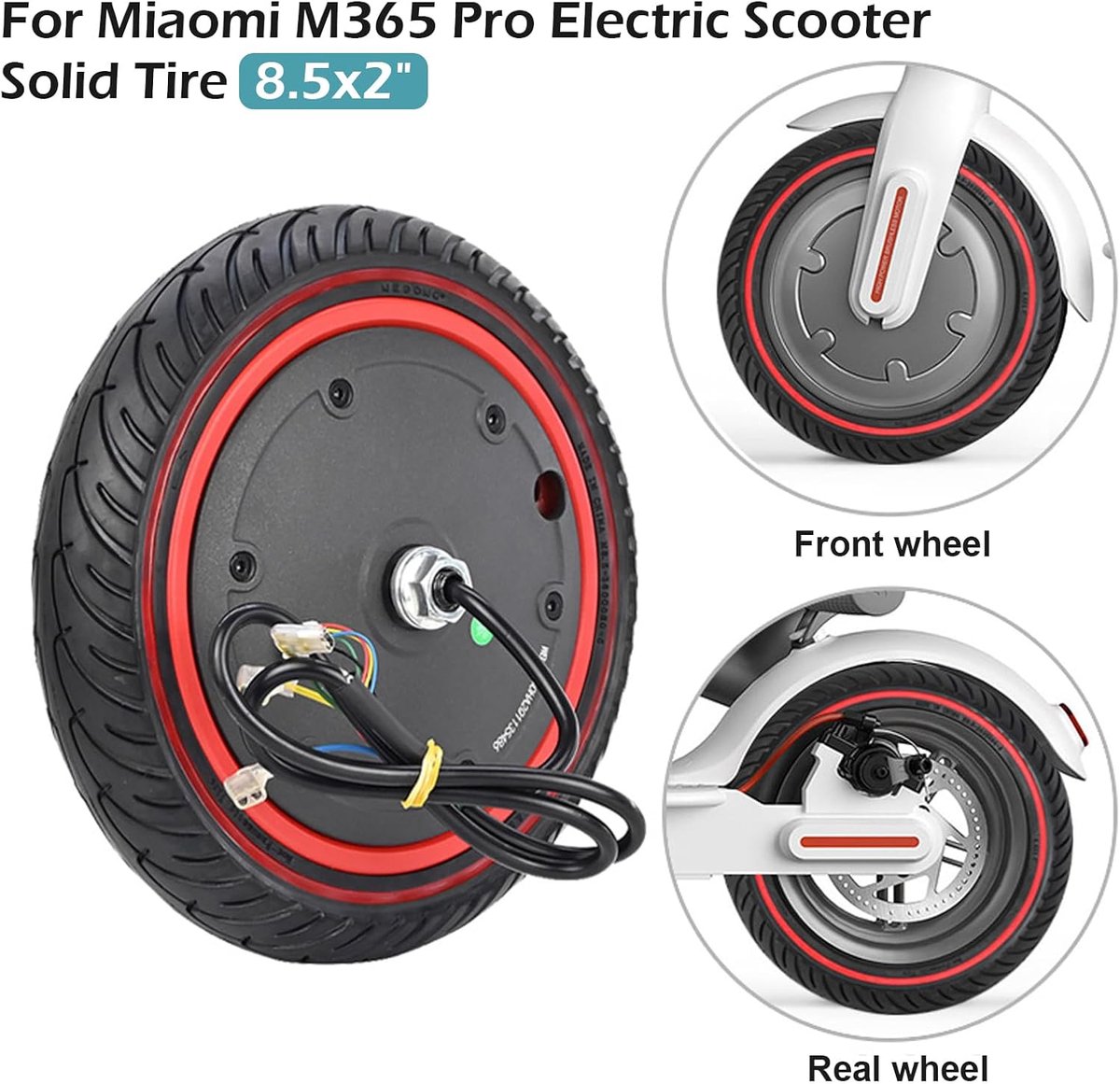 8.5 Inch Solid Rubber Tire - Scooter - Xiaomi Pro 2 - M365 Pro 1S - Elektrische Scooter - 8.5 Inch Solid Tyres – foto 6