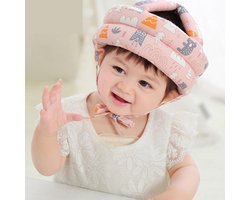 Baby Safety Helmet - Adjustable Head Protection - Protective Cap for Babies - for Ages 5 Months to 3 Years - Pink