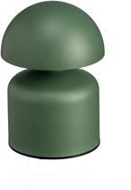 Luxus Europe - Draadloze Tafellamp Touch Mini - Vicky - Mosgroen - 14cm - Tafellamp Slaapkamer - Decoratieve tafellamp - Oplaadbaar - Dimbaar