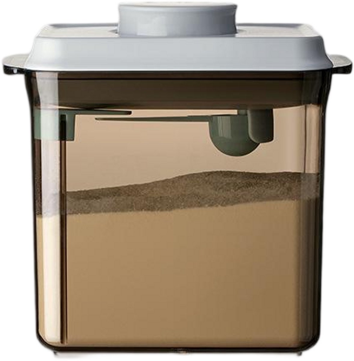 Image of 1700ml melkpoederdispenser - Draagbare melkpoederbewaardoos met maatschep - Verzegelde melkpoederdispenser - Melkpoedercontainer - Uitneembare eiwitpoederbewaardoos - Type B