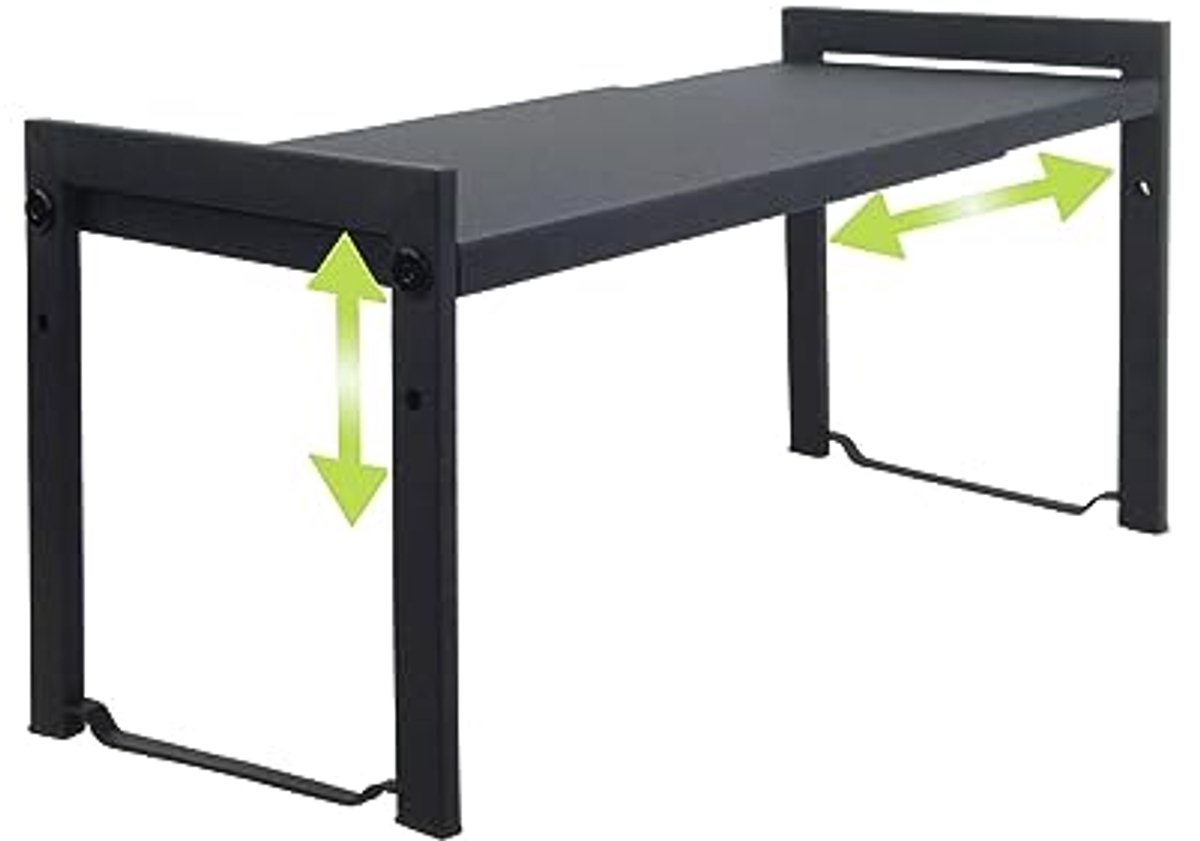 Uitbreidbare keukenkast plank 13,8 ~ 66 cm - Stapelbare organiser voor aanrecht en pantry