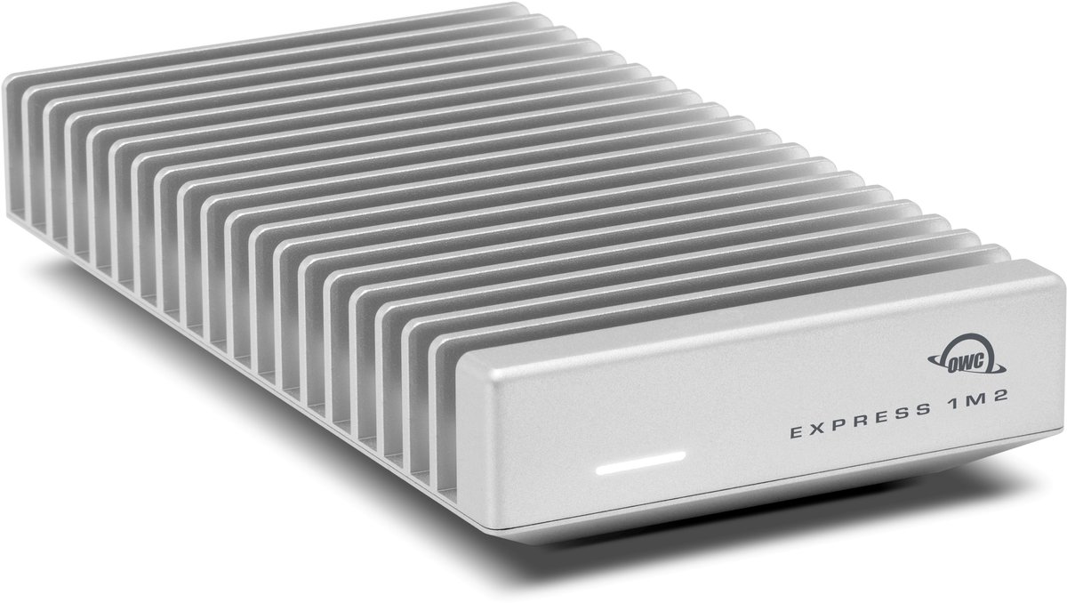 OWC Express 1M2 80G - Externe Behuizing voor NVMe M.2 SSDs - USB4 (80Gb/s) - 1TB - Koellichaam