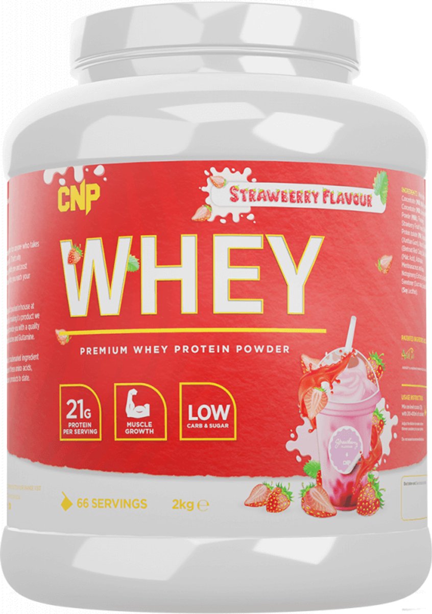 CNP Whey (2000g) Strawberry - Eiwitten - Eiwit Mix