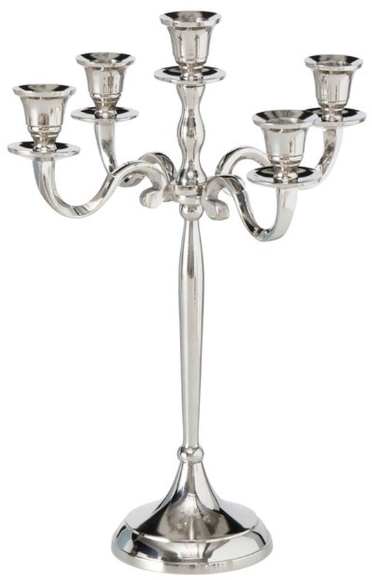 Boltze - Victoria - Chandelier à 5 bras - 30x39,50 cm - Aluminium - Couleur argent