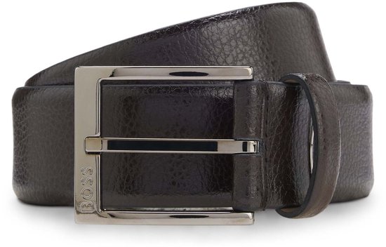 BOSS Cuir ceinture Elloy Sz35 Belt W115 Dark Brown marron foncé