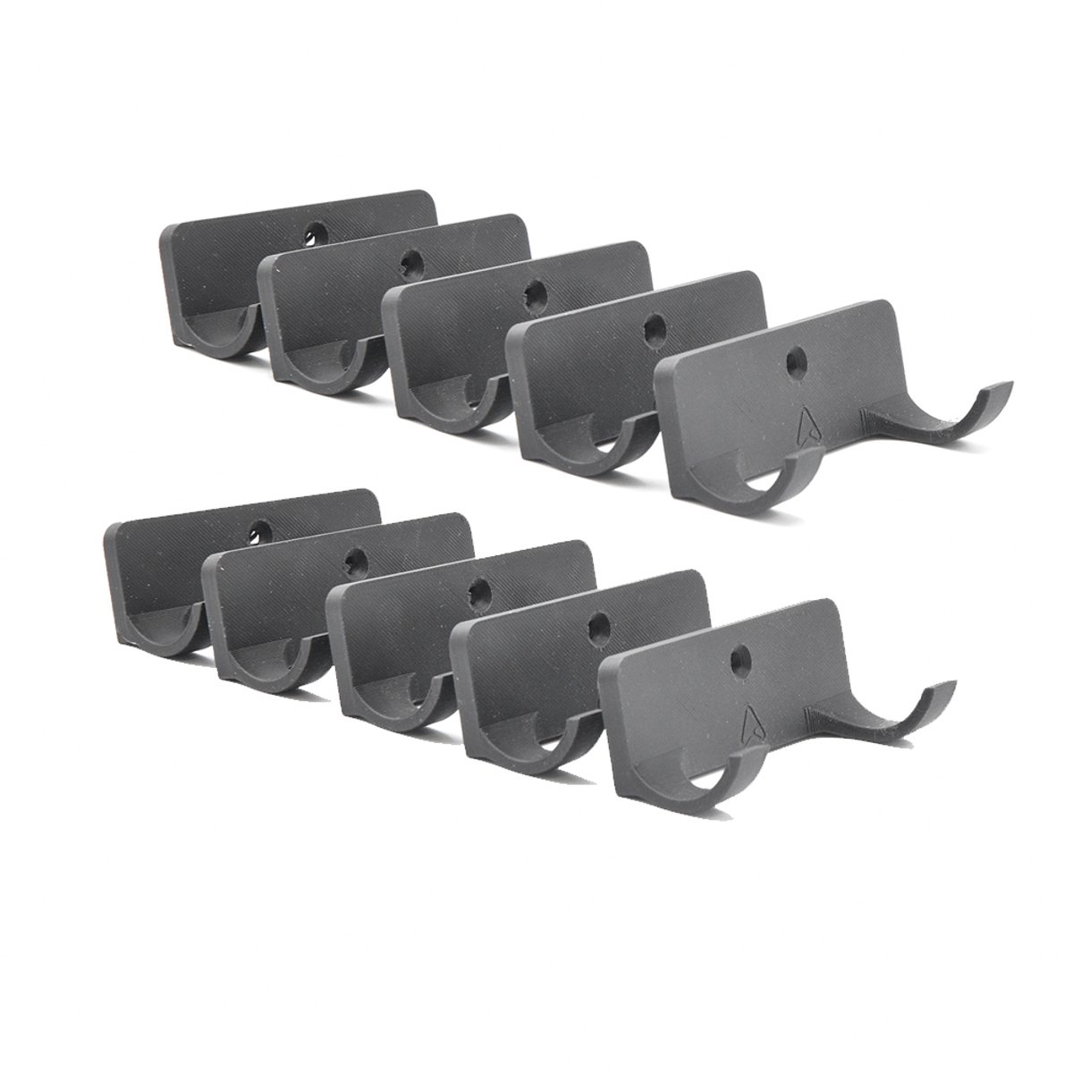 Set 10x Muurbeugel voor LEGO® F1 Speed Champions Auto's | Wandmontage voor F1 Auto's | Display - Houder - Beugel - Standaard