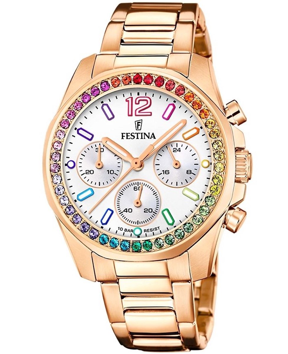 Festina Boyfriend Rainbow Chrono F20639-2 vrouwen horloge