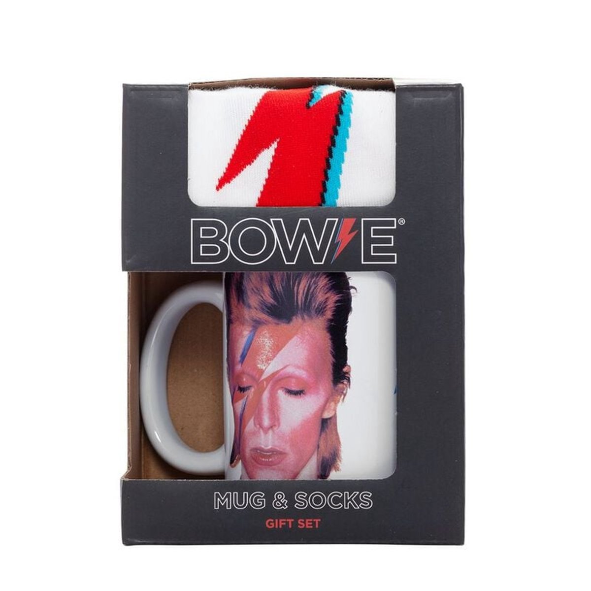 David Bowie Aladdin Sane - Mok - Sokken - Set Unisex Kop - Neutraal - Standard