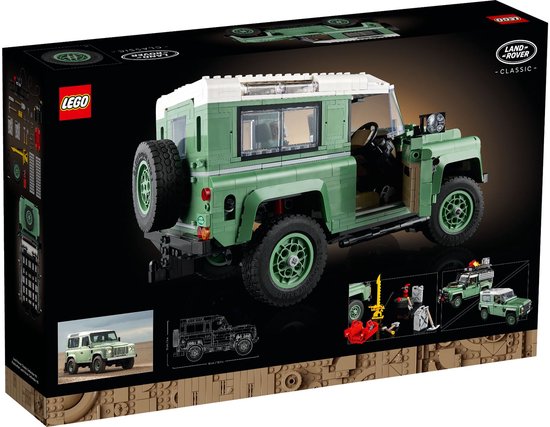 LEGO Icons Land Rover Classic Defender 90 Auto Model Bouwpakket voor Volwassenen - 10317
