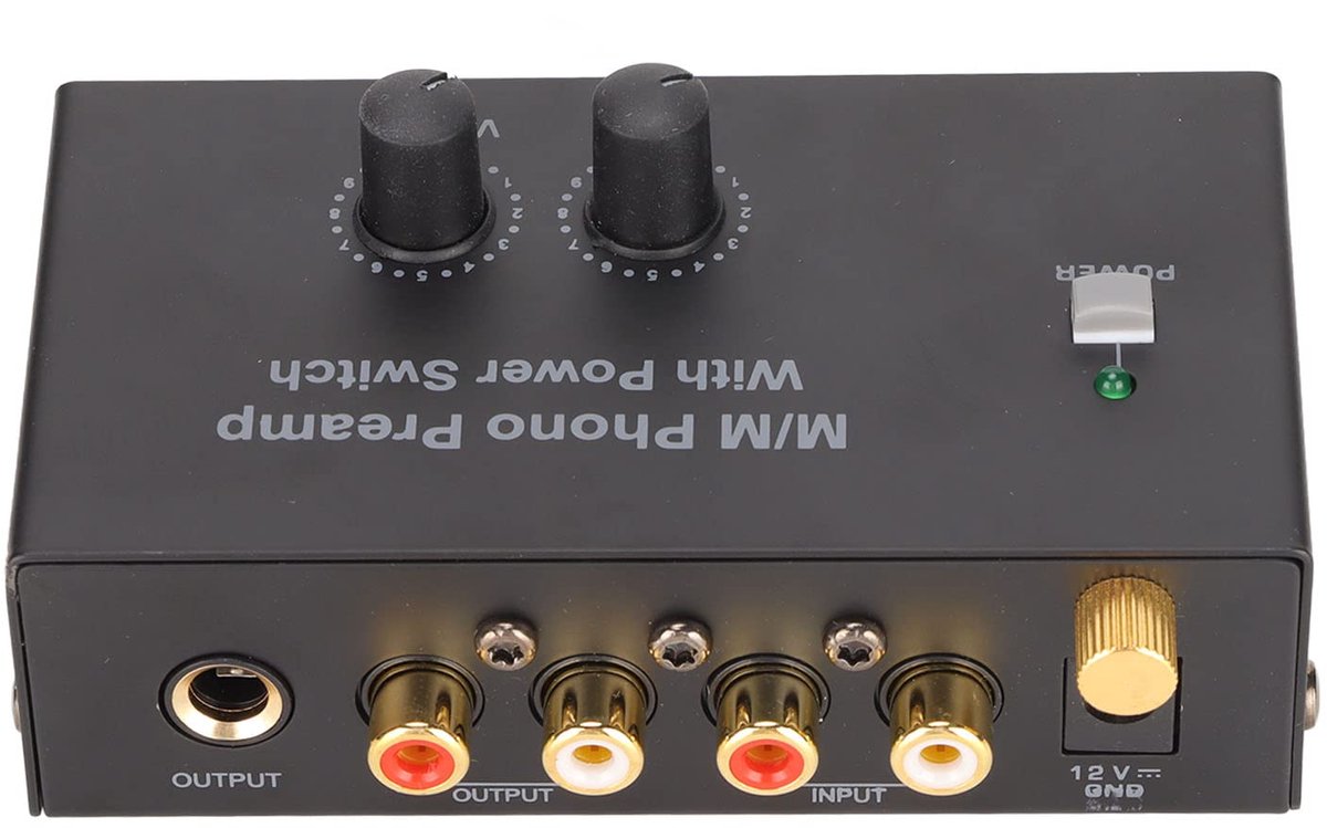 Dailygoody - Phono-draaitafelvoorversterker - Professionele geluidsarme werking - Compact formaat - Plug and play - Ideaal voor platenspeler gebruik