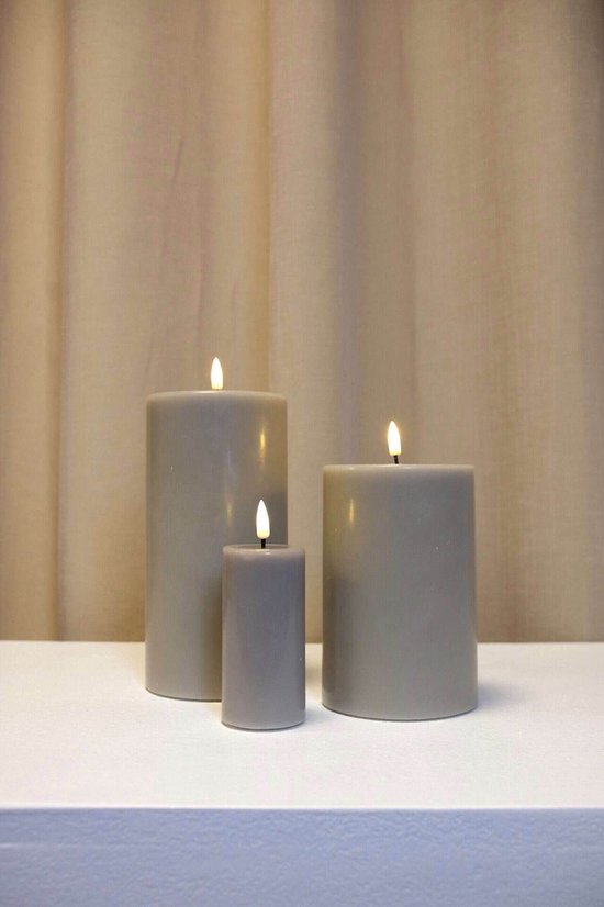 Deluxe Homeart Led Kaars Sand 7,5 x 15 cm - Geur voor je Huis