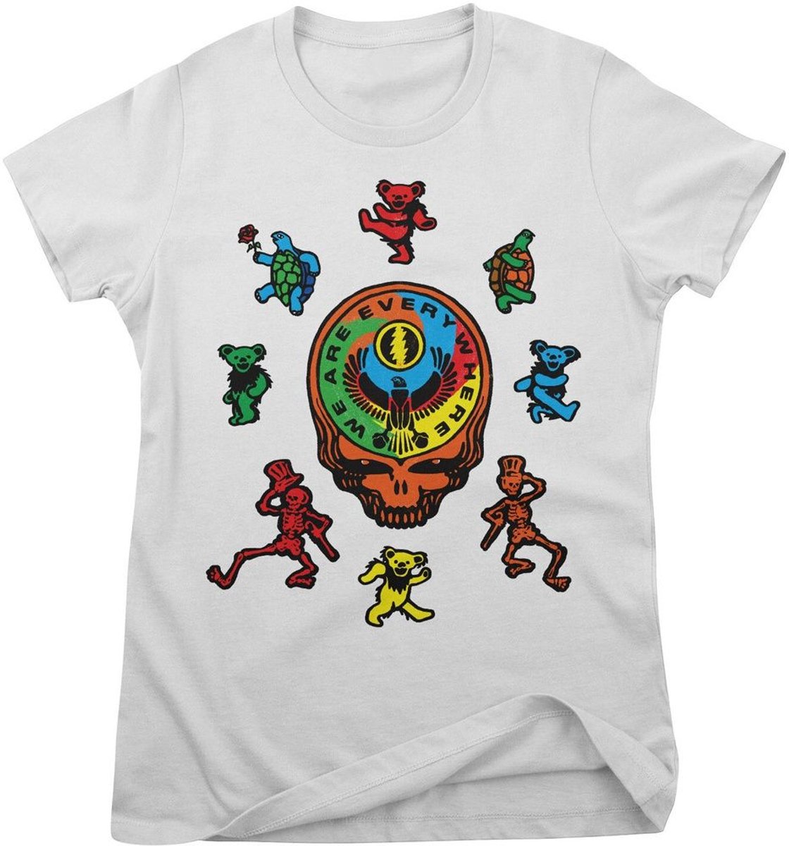Grateful Dead Damen T-Shirt Dead Egyptian Girly Tee WMX-5-GD001-DTF901 White-XL