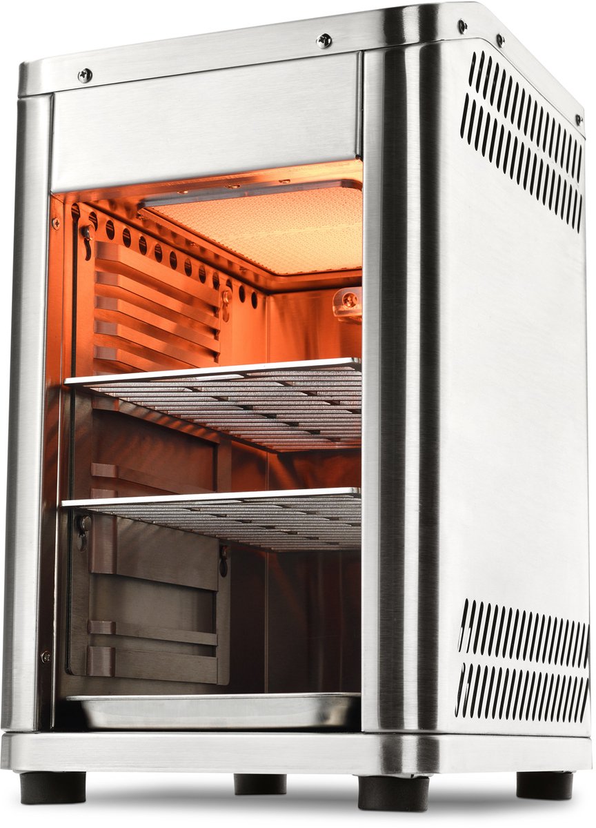 TAINO PRO Design top heat grill gas - steak grill 800 graden high performance grill roestvrij staal zilver
