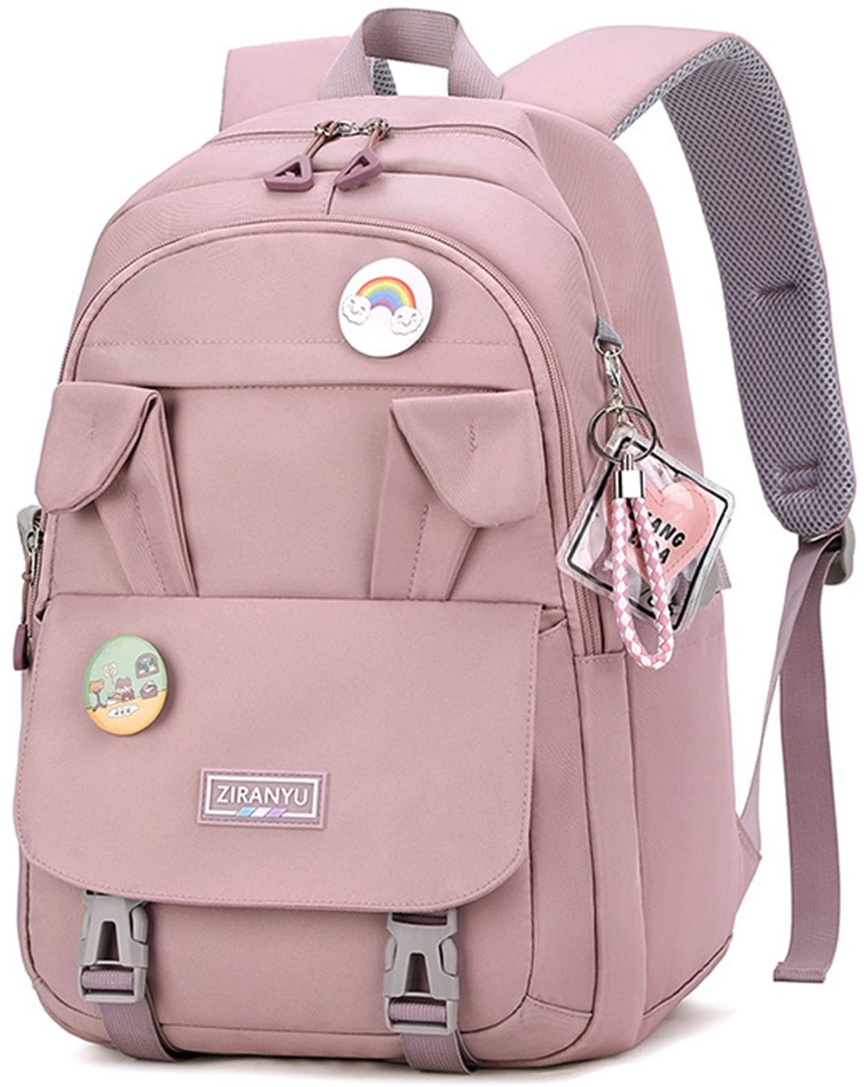 Rucksack Damen Schulrucksack Mädchen Teenager, Laptop-Rucksäcke 15,6 Zoll College Schultasche Anti-Diebstahl-Reise-Tagesrucksack Große Büchertaschen für Teenager Mädchen Frauen Studenten (Purple#2)