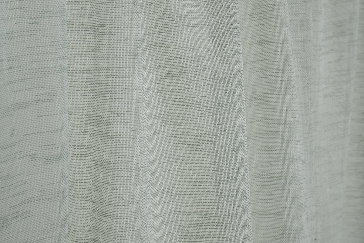 Elbersdrucke BistroGordijn Liem 48x140 cm mint semi-transparant