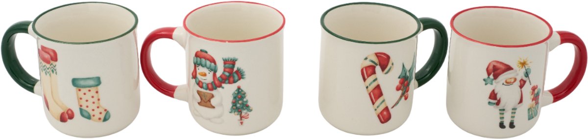Kerstbeker Set 200ML - Set van 4 in Geschenkverpakking - 4 Kerst Prints - Geschikt voor Glühwein — cadeau in Kookcadeaus - foto 7
