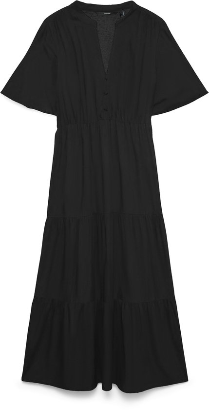 VERO MODA - VMEASY JOY S/S V-NECK 7/8 DRESS WVN - Dames - Maxi jurken