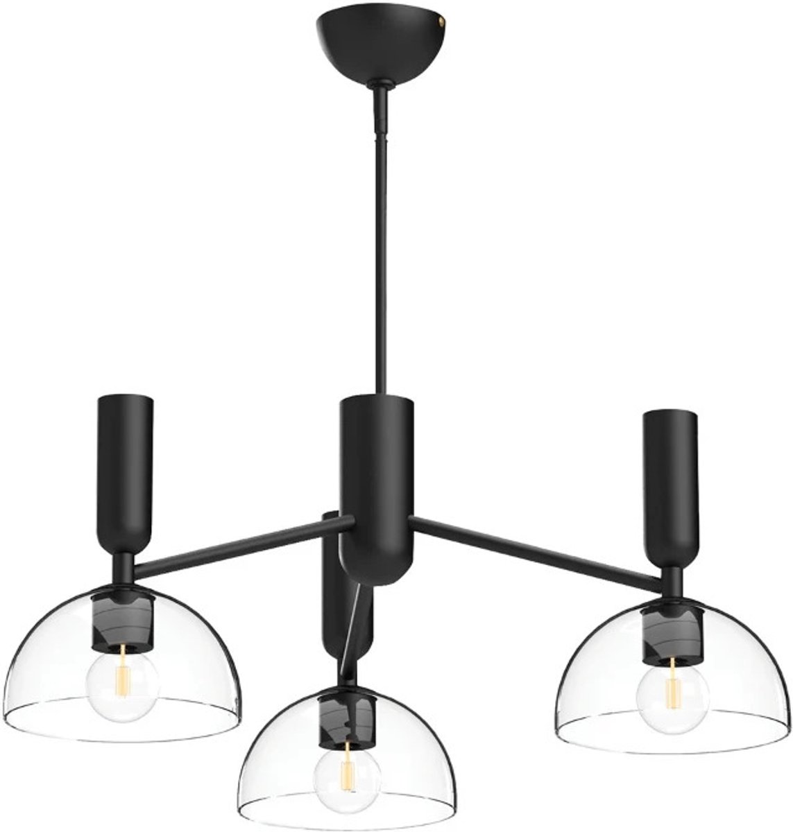 Alora Mood LED Kroonluchter | 3X E27 Max 60W | Matte Black