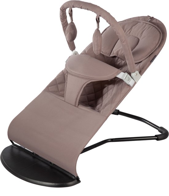 Born Lucky Wipstoel Baby - Opvouwbaar & Verstelbaar - Met Speelboog - Chocolate