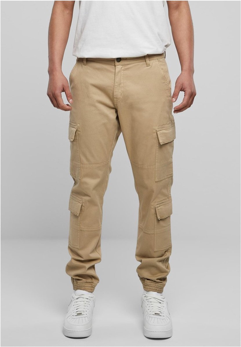 Urban Classics Double Cargo Twill Jogging Pants Cargobroek Taille 32 inch Beige
